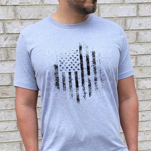 Vintage Flag Men's Graphic Tee - Bella Lia Boutique