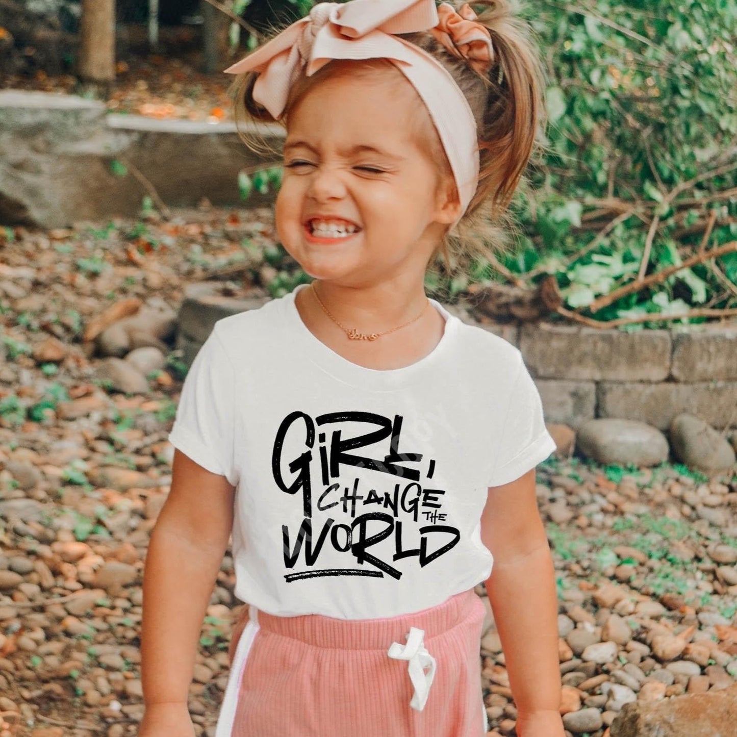 Girl Change the World Toddler and Youth Tee - Bella Lia Boutique