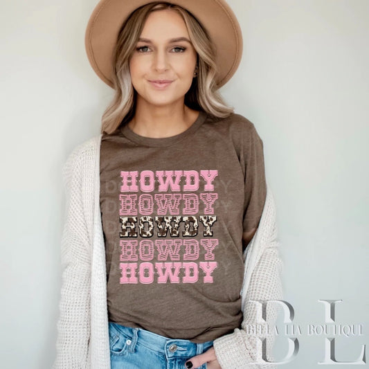 Howdy Graphic Tee or Sweatshirt - Bella Lia Boutique