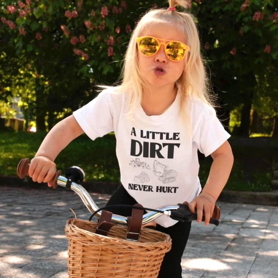 A Little Dirt Never Hurt Toddler and Youth Tee - Bella Lia Boutique