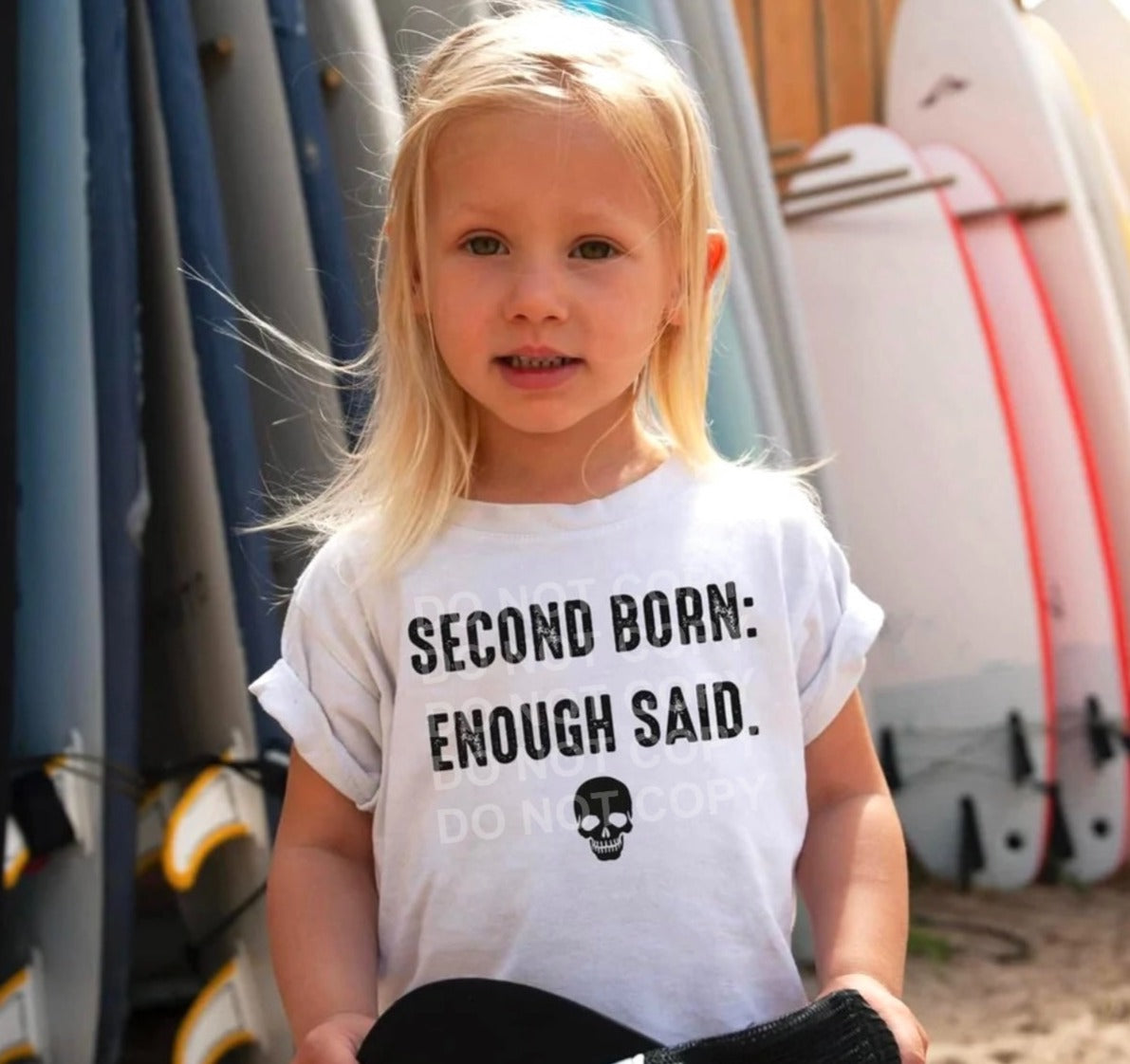 Second Born: Enough Said Toddler and Youth Tee - Bella Lia Boutique