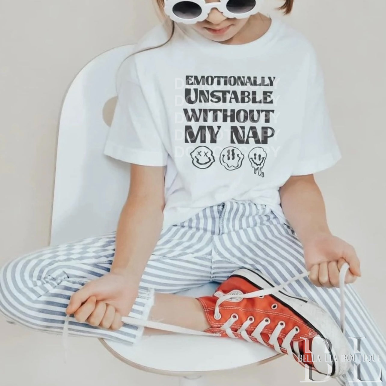 Emotionally Unstable Without My Nap Toddler and Youth Tee - Bella Lia Boutique