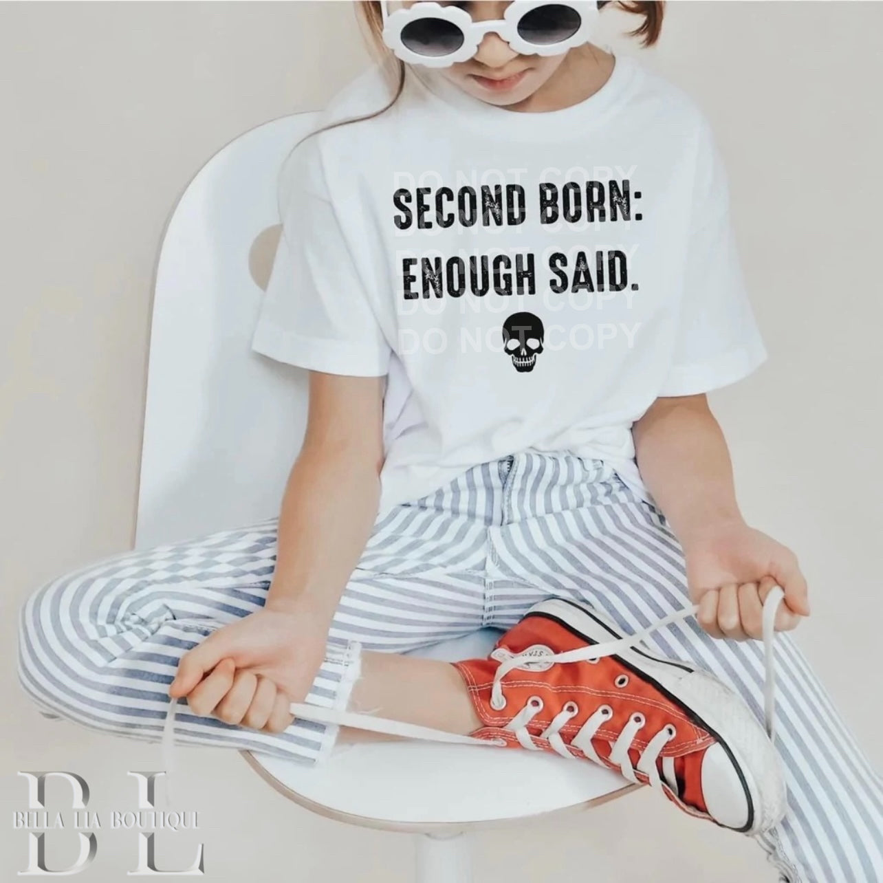 Second Born: Enough Said Toddler and Youth Tee - Bella Lia Boutique