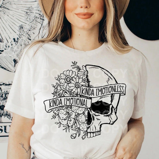 Kinda Emotional Kinda Emotionless Graphic Tee or Sweatshirt - Bella Lia Boutique