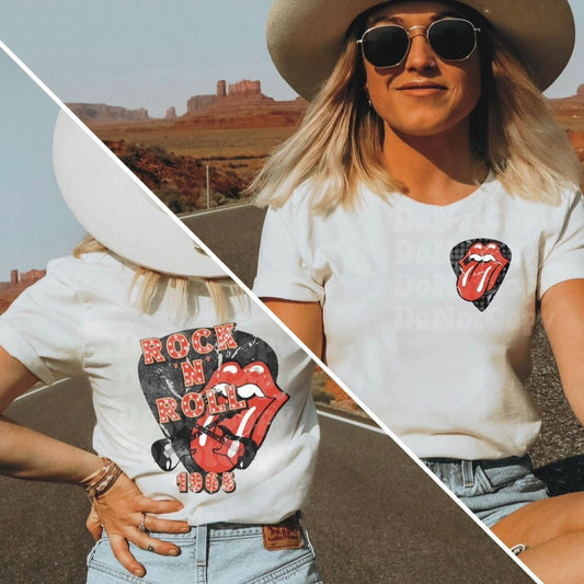 Rock n' Roll Graphic Tee or Sweatshirt - Bella Lia Boutique