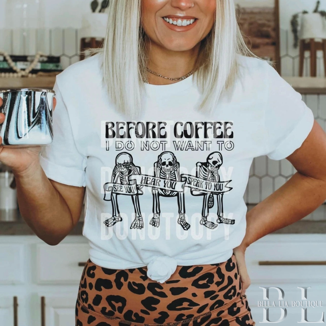 Before Coffee Graphic Tee or Sweatshirt - Bella Lia Boutique