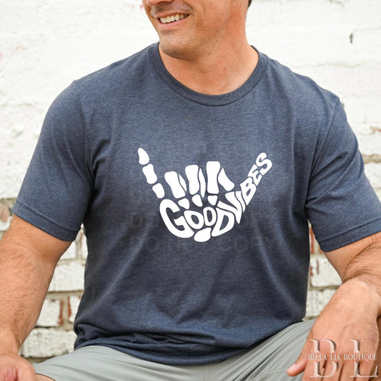 Good Vibes Men's Graphic Tee - Bella Lia Boutique
