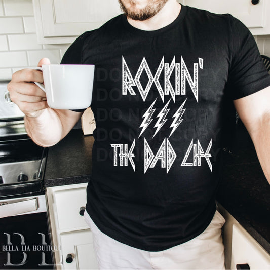Rockin' the Dad Life Men's Graphic Tee - Bella Lia Boutique