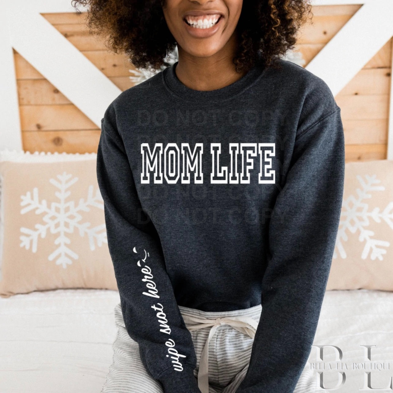 Mom Life Graphic Tee or Sweatshirt - Bella Lia Boutique
