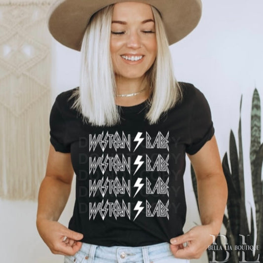 Western Babe Graphic Tee or Sweatshirt - Bella Lia Boutique