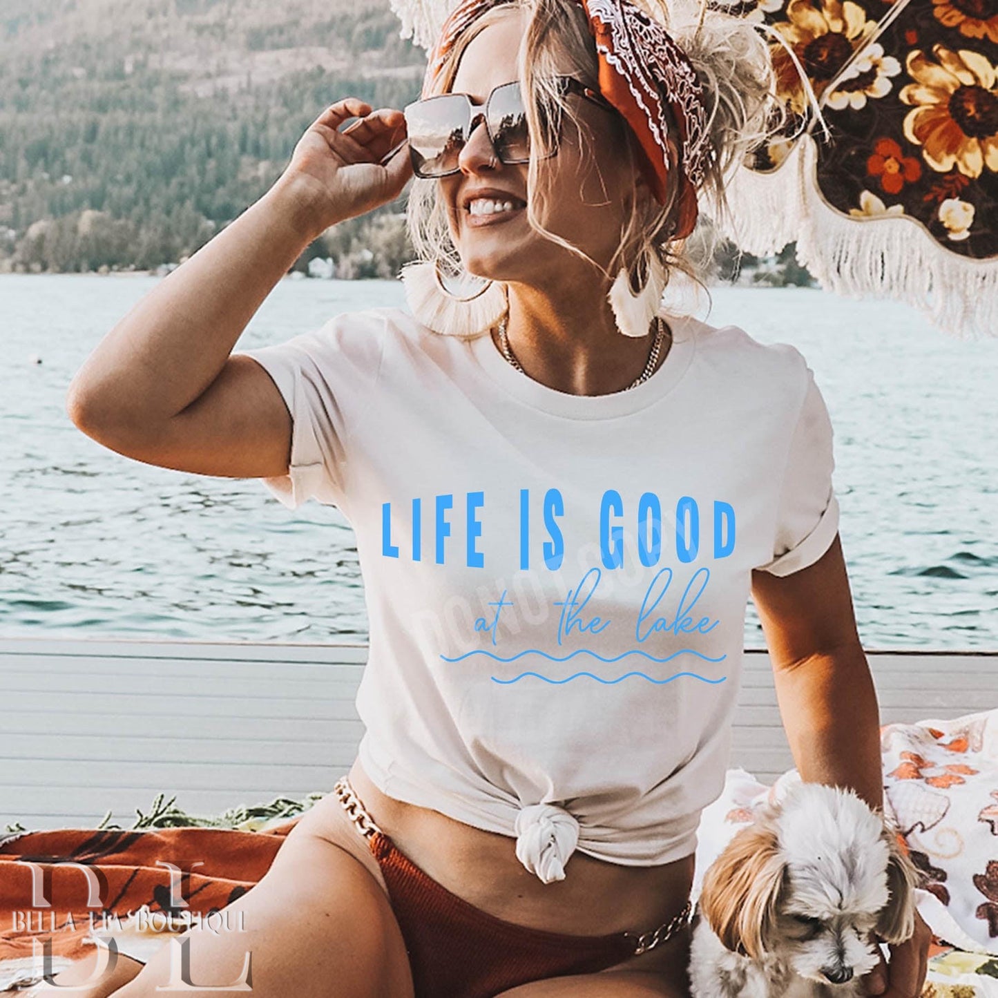 Life is Good at the Lake Graphic Tee or Sweatshirt - Bella Lia Boutique