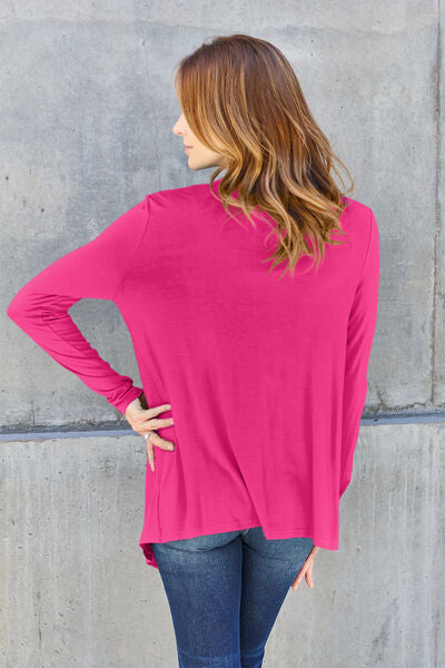 Back to the Basics Open Front Long Sleeve Cover Up