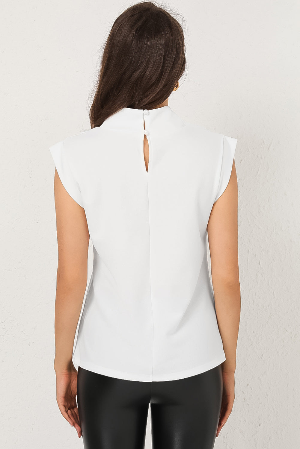 A Girl's Way Mock Neck Blouse