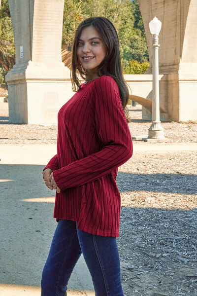 Back to the Basics Ribbed Knit Top
