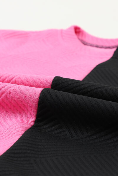 Soft Serenity Color Block Sweatshirt & Pants Set