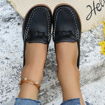 Weave Wedge Heeled Loafers | Multiple Colors