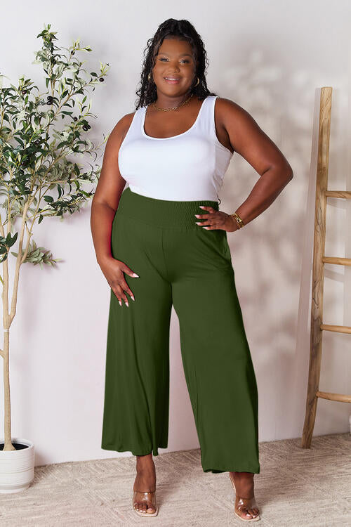 Smocked Wide Leg Pants | Multiple Colors