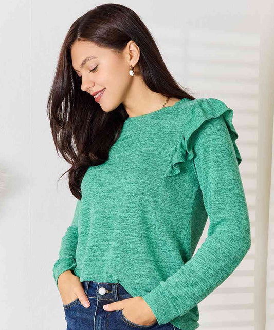 Sweet Repeat Ruffle Top | Multiple Colors