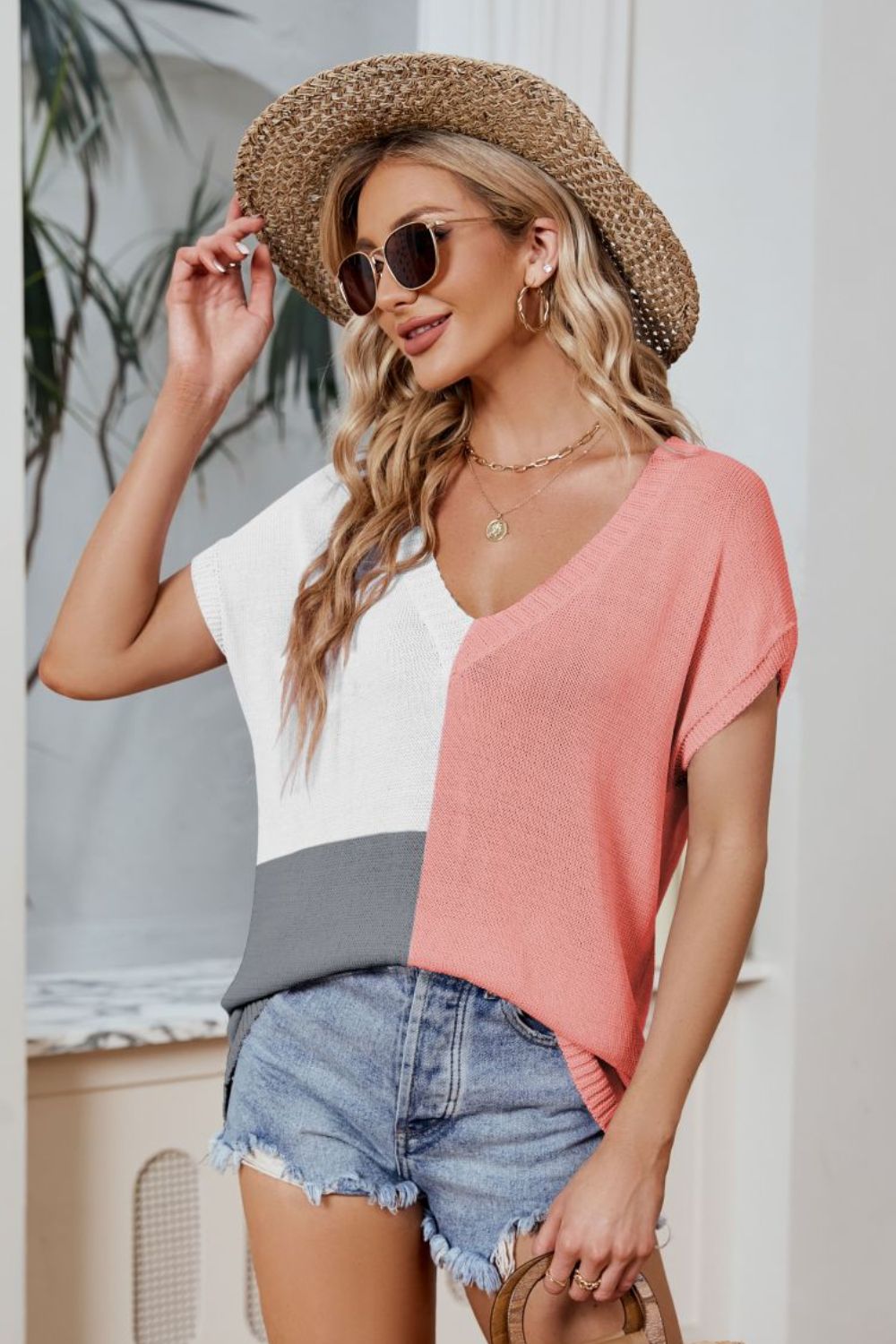 Cool Casual Color Block Top | Multiple Colors