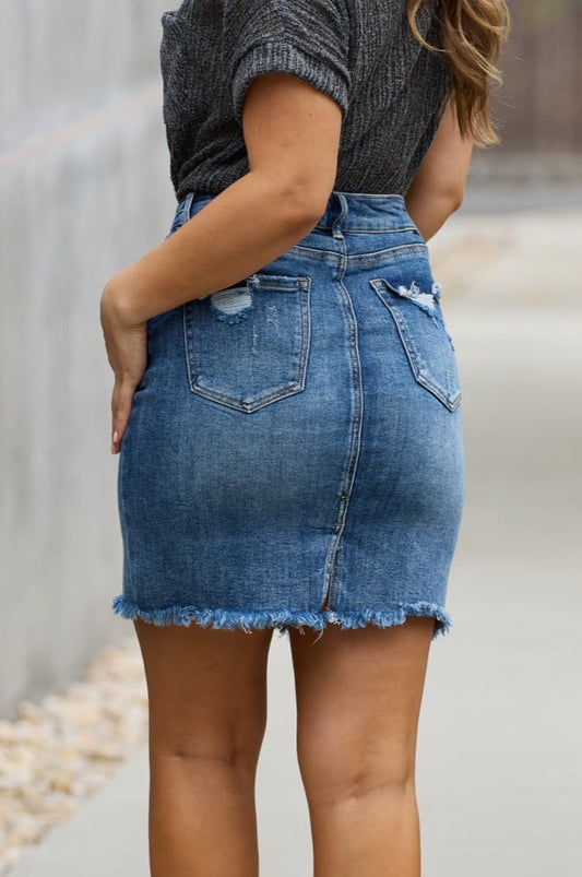 Amelia Denim Mini Skirt | Risen