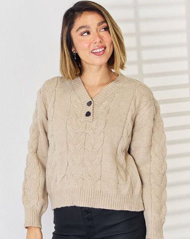 Hold Me Cable-Knit Sweater