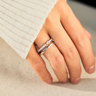 Double-Layered Silver Ring