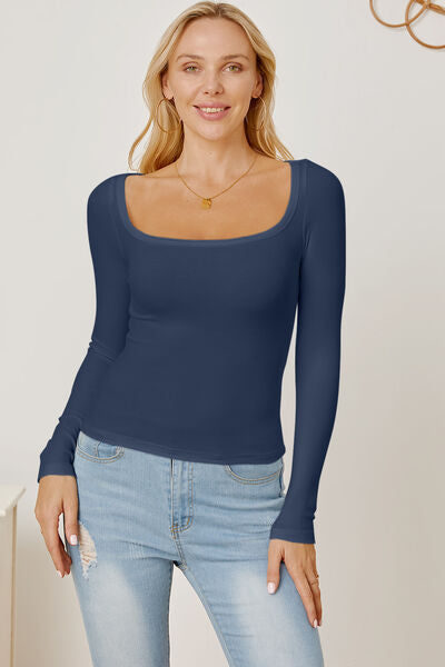 Back to the Basics Square Neck Top