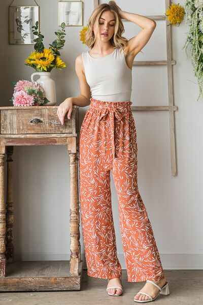 Dainty Floral Casual Pants