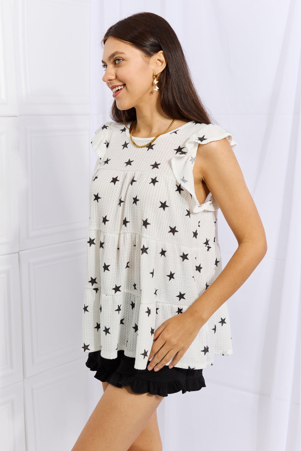Shine Bright Butterfly Sleeve Top