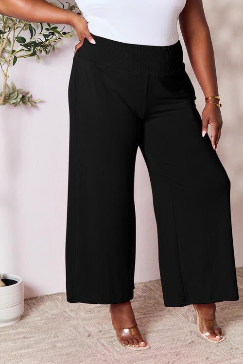 Smocked Wide Leg Pants | Multiple Colors