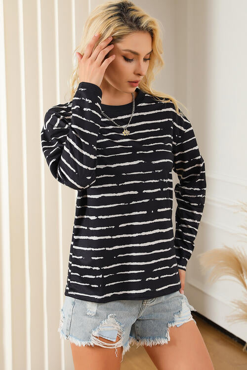 Striped Long Sleeve Top