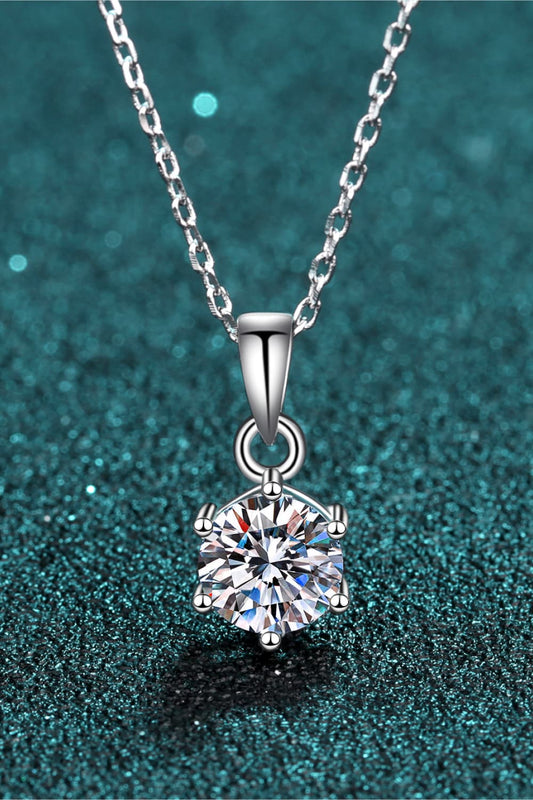 Moissanite Sterling Silver Necklace