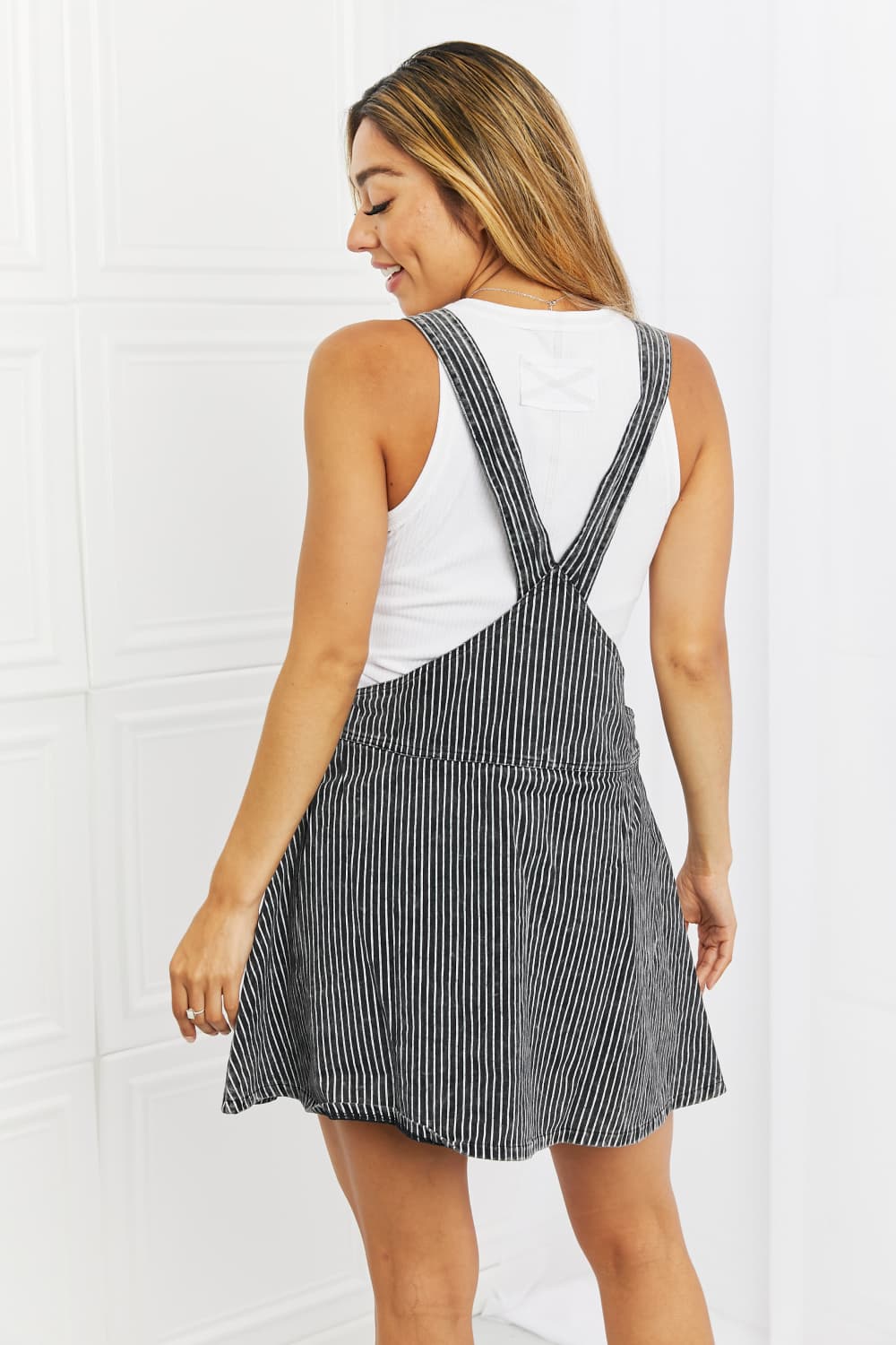 To The Park Overall Dress | White Birch