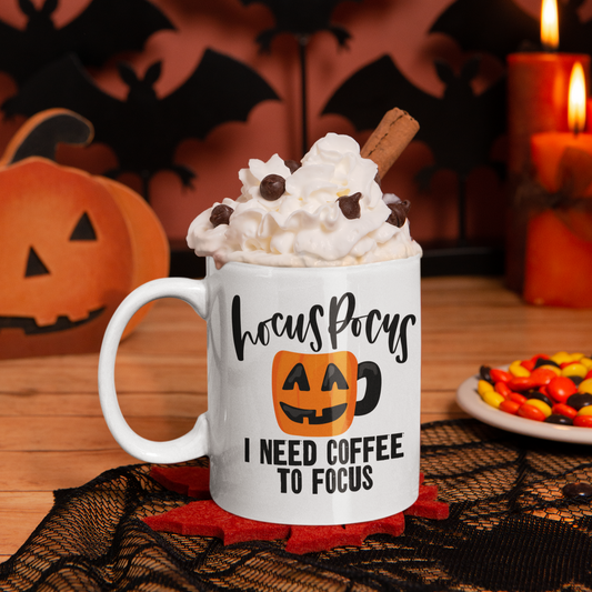 Hocus Pocus I Need Coffee Mug | 11 oz or 15 oz - Bella Lia Boutique