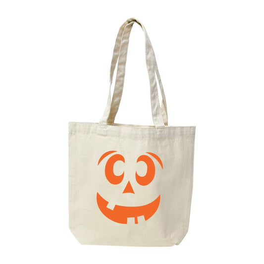 Jack-o-Lantern Canvas Tote - Bella Lia Boutique