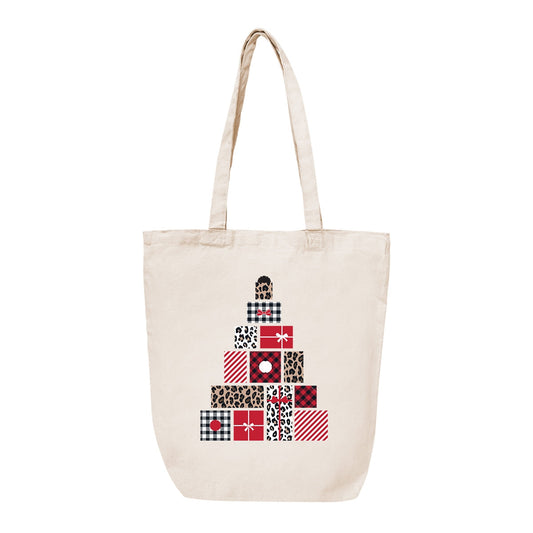 Present Tree Canvas Tote - Bella Lia Boutique