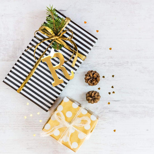 Gold Acrylic Initial Accent Tag - Bella Lia Boutique