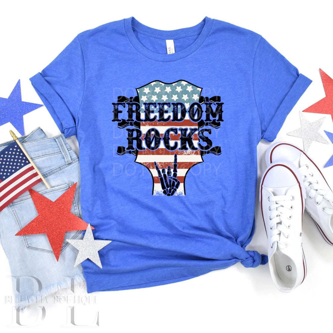 Freedom Rocks Graphic Tee or Sweatshirt - Bella Lia Boutique
