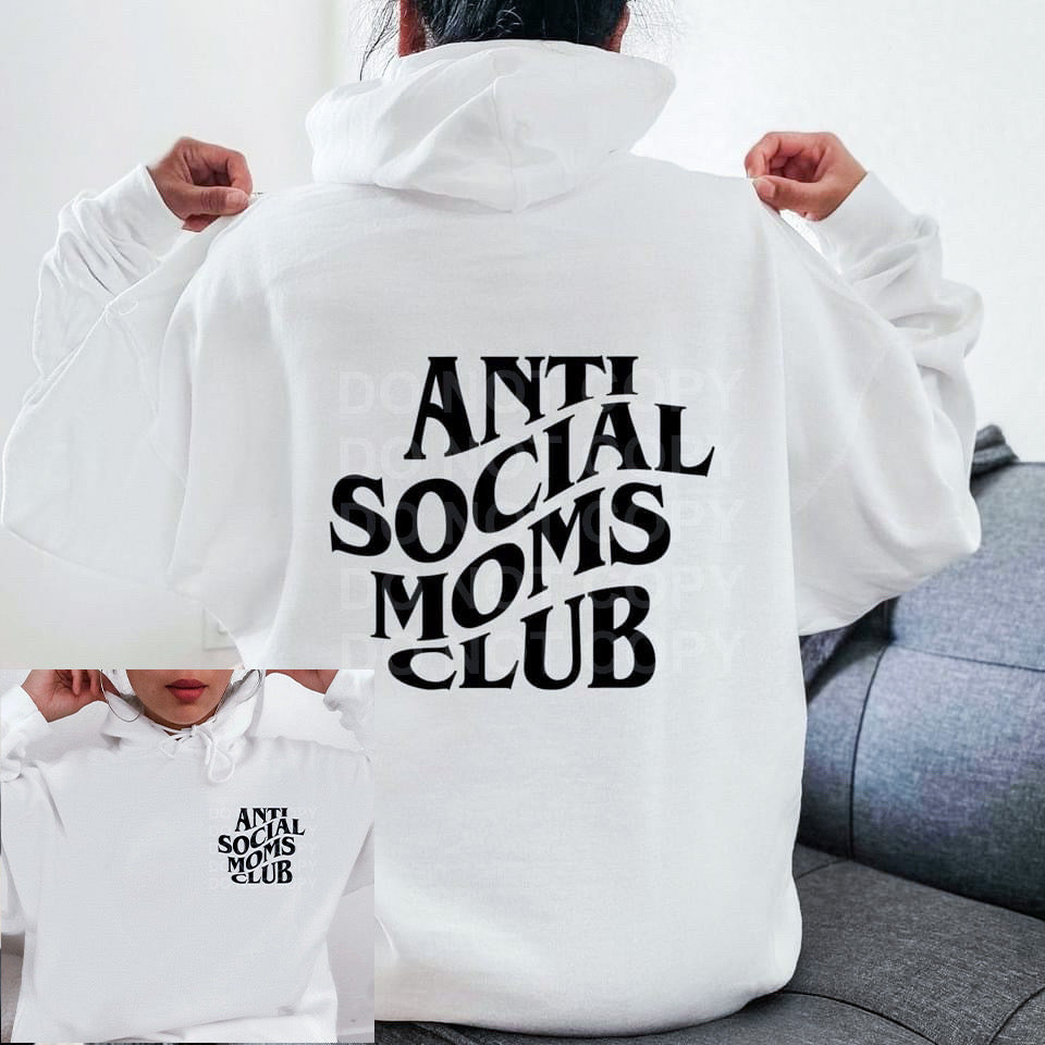 Anti Social Mom’s Club Hoodie - Bella Lia Boutique