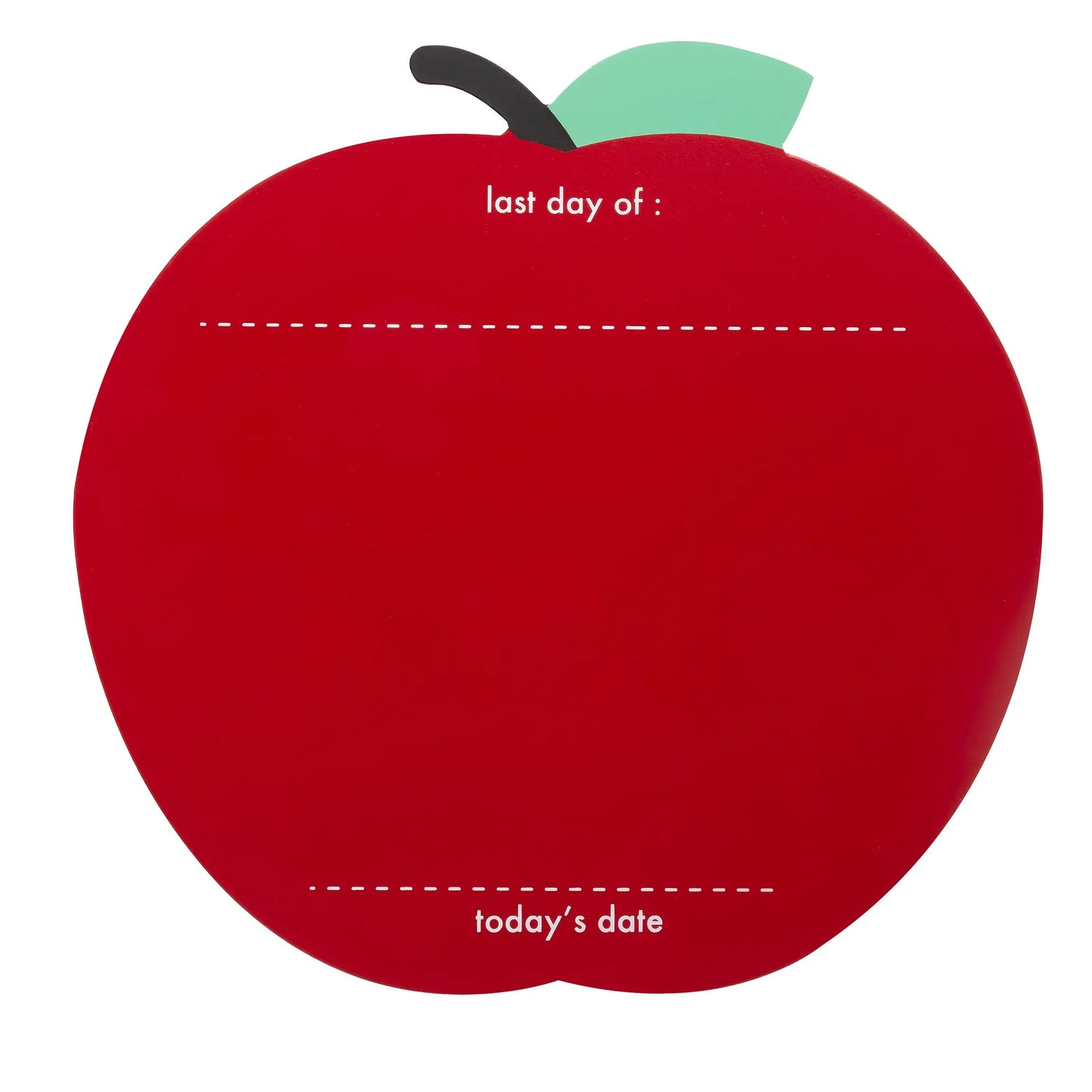 First and Last Day of School Reversible Apple Handprint Sign - Bella Lia Boutique