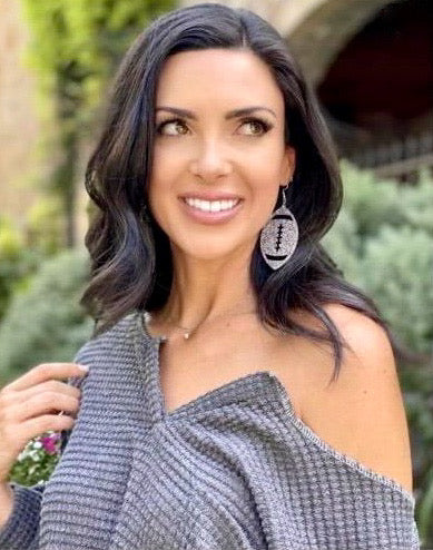 Game Day Football Earrings | Multiple Colors - Bella Lia Boutique