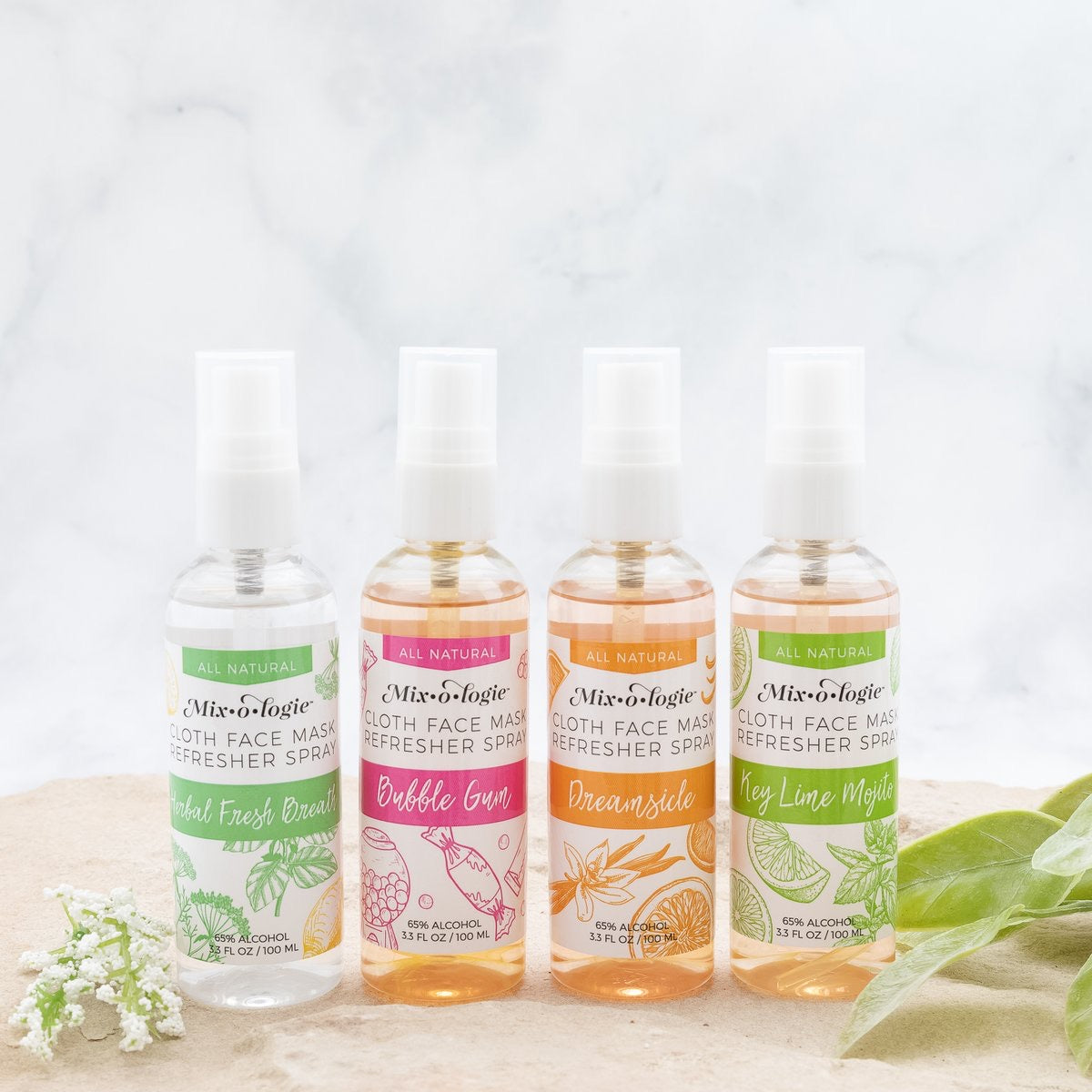 MIX•O•LOGIE FACE MASK REFRESHER SPRAY | VARIETY PACK OF 4 - Bella Lia Boutique