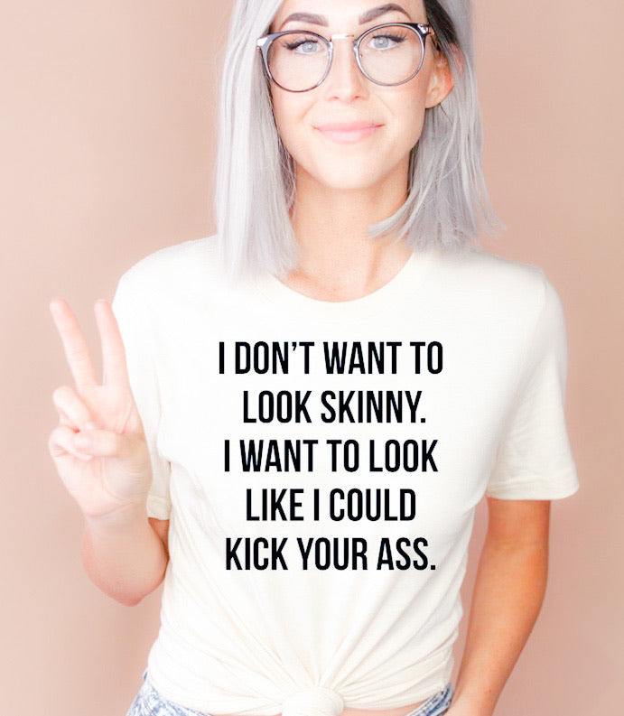 Kick Your Ass Graphic Tee - Bella Lia Boutique
