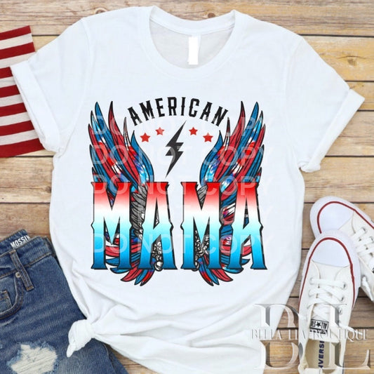 American Mama Graphic Tee or Sweatshirt - Bella Lia Boutique