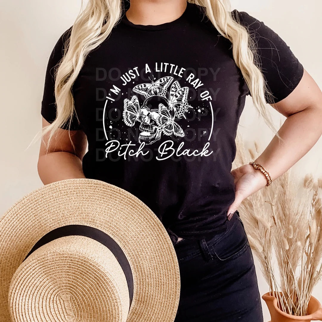 Just a Little Ray of Pitch Black Tee or Sweatshirt - Bella Lia Boutique
