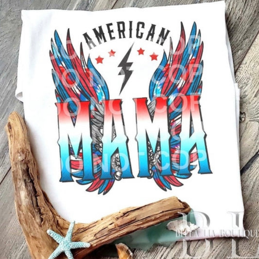 American Mama Graphic Tee or Sweatshirt - Bella Lia Boutique