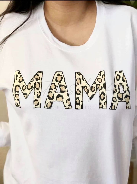 Leopard Mama Adult Unisex Sweatshirt - Bella Lia Boutique