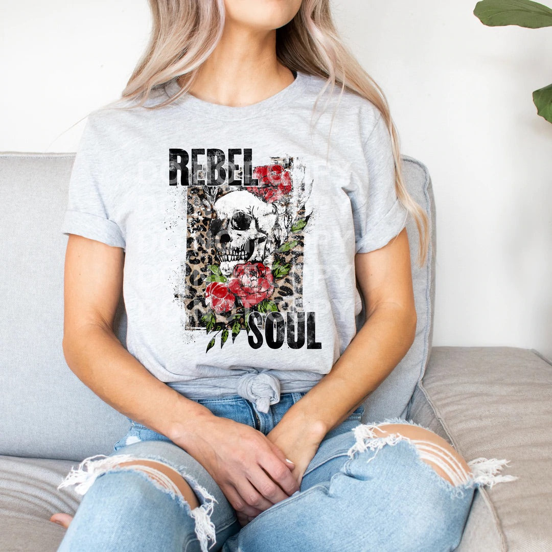 Rebel Soul Skellie Tee or Sweatshirt - Bella Lia Boutique