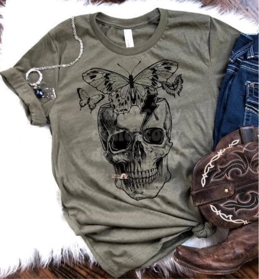 Butterfly Skellie Graphic Tee or Sweatshirt - Bella Lia Boutique