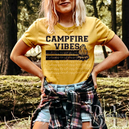 Campfire Vibes Graphic Tee or Sweatshirt - Bella Lia Boutique